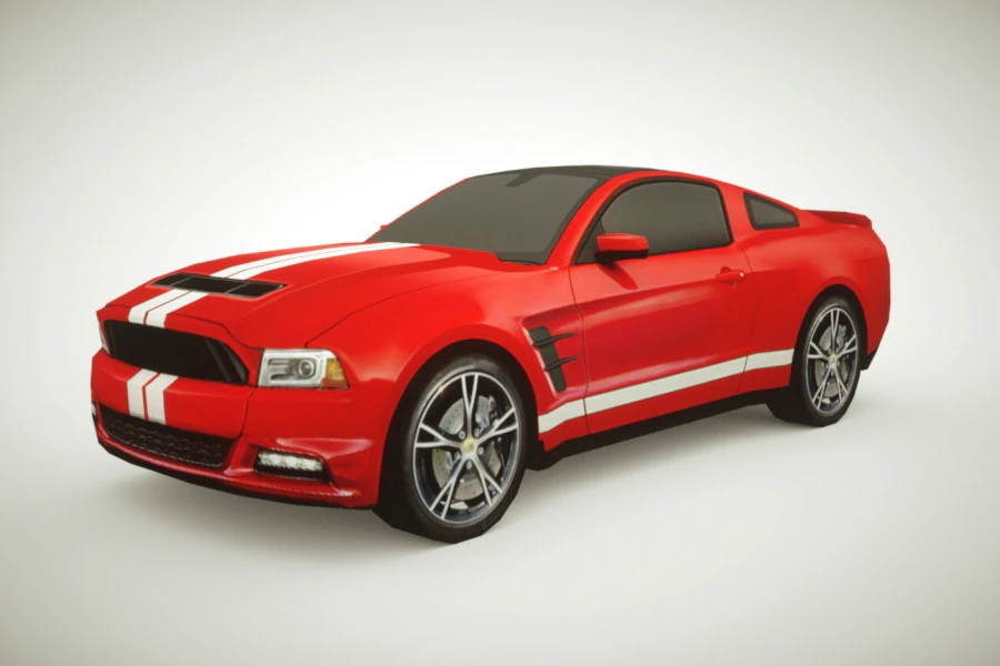 Muscle car generica v1 Modello 3D .c4d .max .obj .3ds .fbx .stl .blend