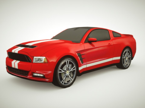Generic Muscle-car v1 3D Модель