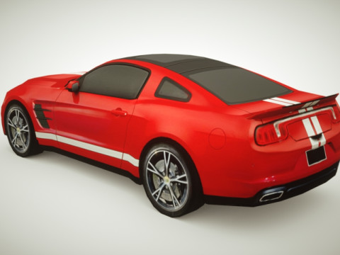 Generic Muscle-car v1 3D Model