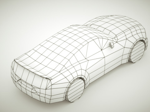 Generic Muscle-car v1 3D Model