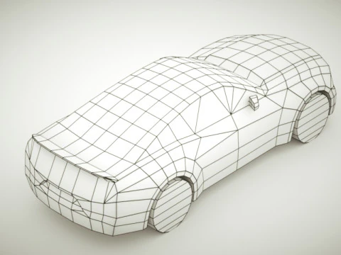 Muscle car generica v1 Modello 3D