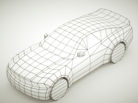 Generic Muscle-car v1 3D Model