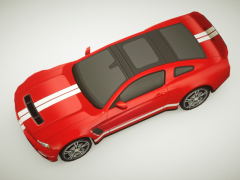 Generic Muscle-car v1 3D Model