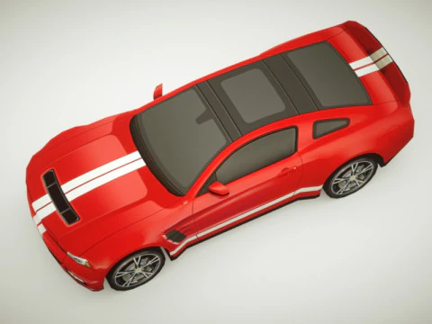 Muscle car generica v1 Modello 3D
