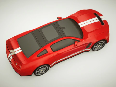 Muscle car generica v1 Modello 3D
