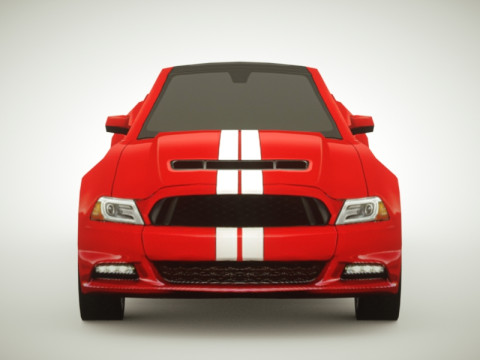 Generic Muscle-car v1 3D Model
