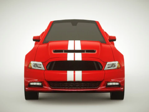 Muscle car generica v1 Modello 3D