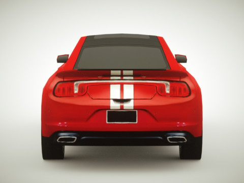 Generic Muscle-car v1 3D Model