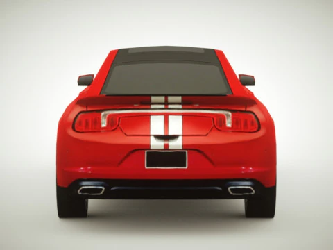 Muscle car generica v1 Modello 3D