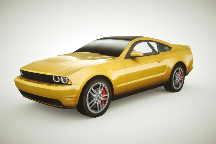 Muscle-car gen&eacute;rico v2 Modelo 3D .c4d .max .obj .3ds .fbx .stl .blend 