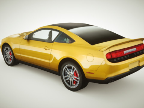 Generic Muscle-car v2 3D Model