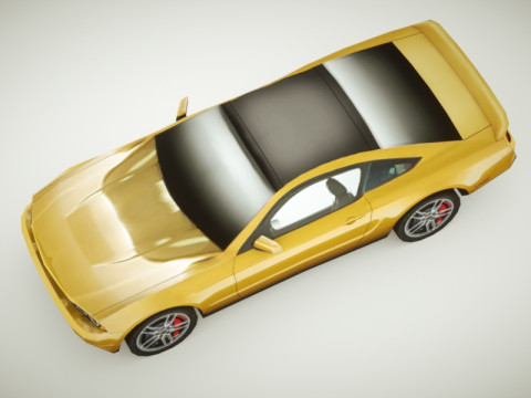 Generic Muscle-car v2 3D Model