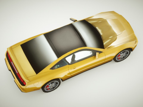 Generic Muscle-car v2 3D Model