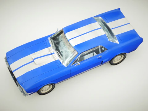 Generic Muscle-car v3 Multicolors 3D Model