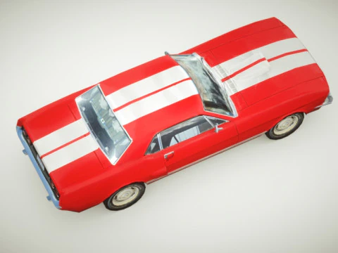 Generic Muscle-car v3 Multicolors 3D Model
