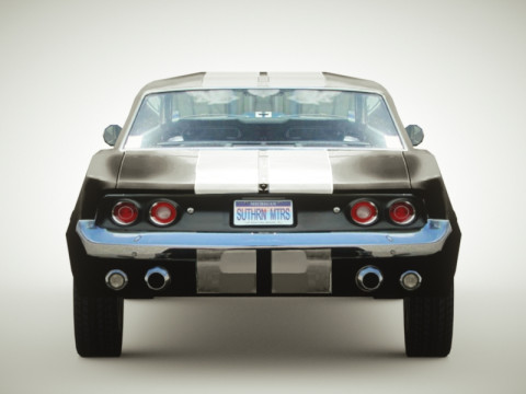 Generic Muscle-car v3 Multicolors 3D 模型