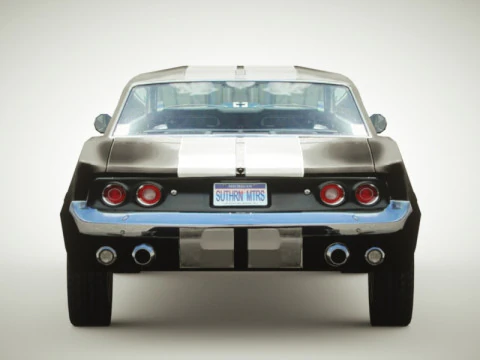 Generic Muscle-car v3 Multicolors 3D Model