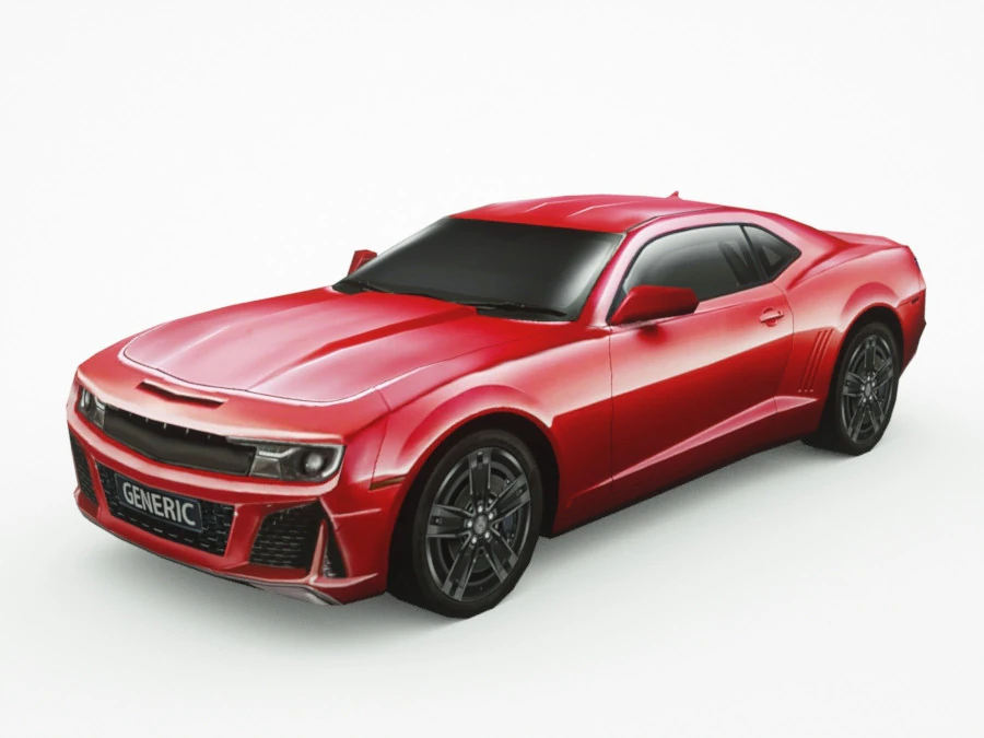 Muscle car generica v4 Modello 3D .c4d .max .obj .3ds .fbx .stl .blend 