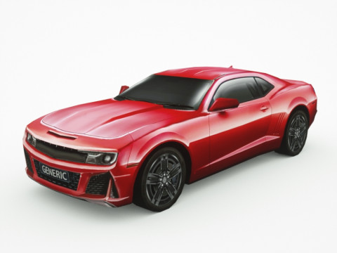 Generic Muscle-car v4 3D Модель