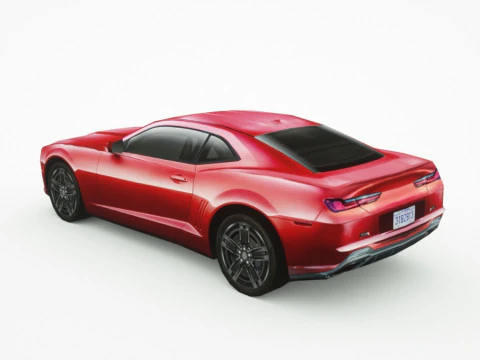 Muscle car generica v4 Modello 3D
