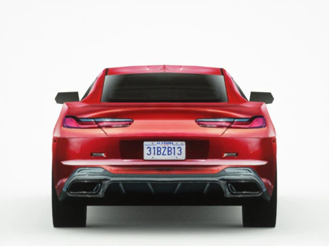 Muscle car generica v4 Modello 3D