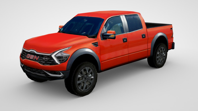 Generic Pickup v1 3D 模型 .c4d .max .obj .3ds .fbx .stl .blend