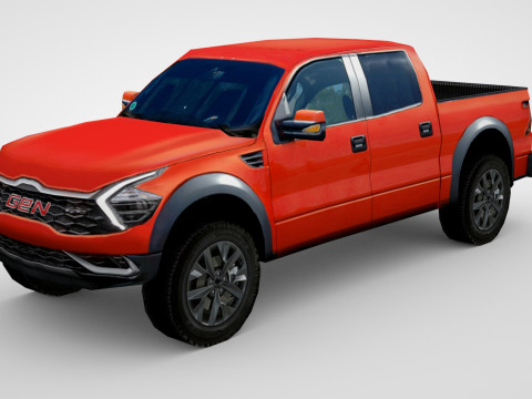Generic Pickup v1 3D 模型