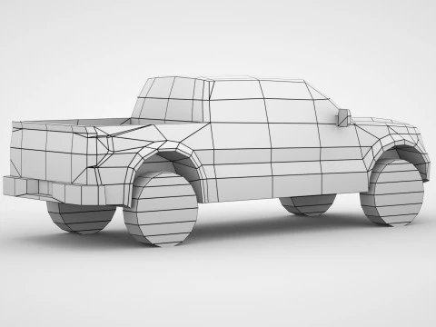Generic Pickup v1 3D Model