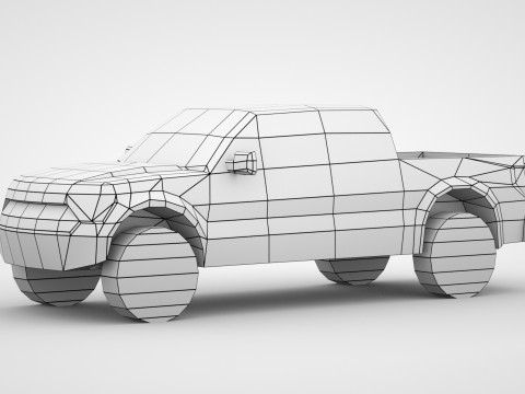 Generic Pickup v1 3D 模型