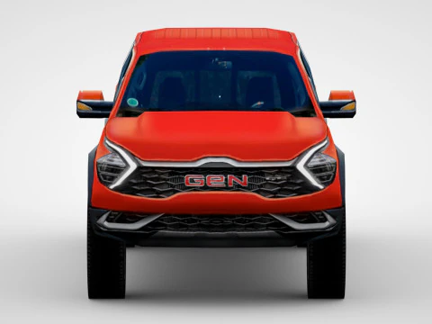 Generic Pickup v1 3D Model