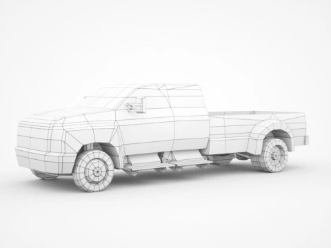 Generic Pickup v3 3D Model