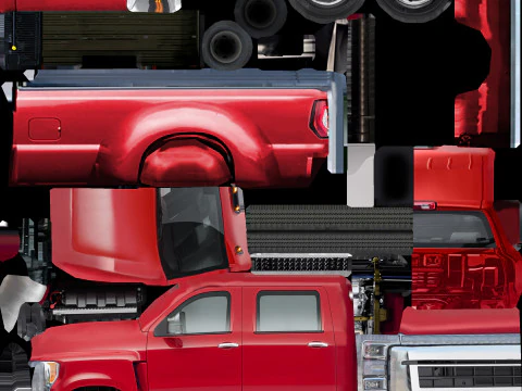 Generic Pickup v3 3D Model