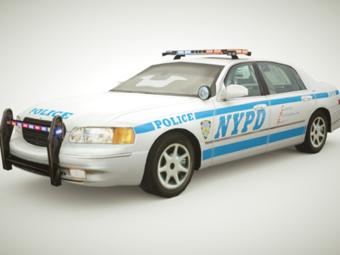 Police Sedan v1 3D मॉडल