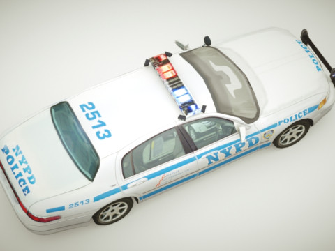 Police Sedan v1 Modelo 3D
