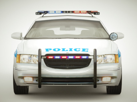 Police Sedan v1 Modelo 3D