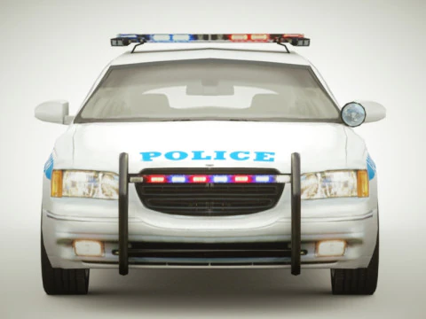 Police Sedan v1 3D Model