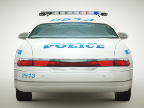 Police Sedan v1 Modelo 3D