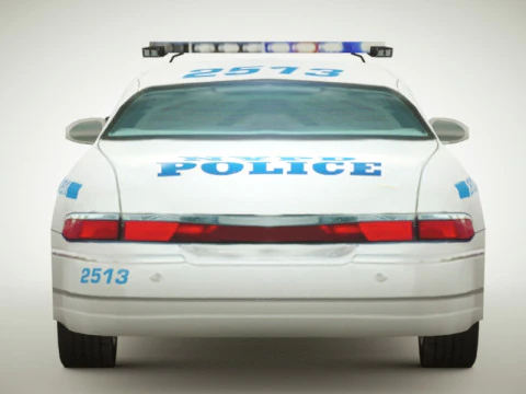 Police Sedan v1 3D Model