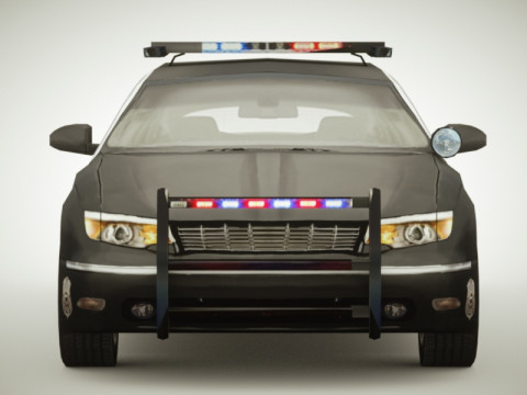 Generic Police Sedan v2 3Dモデル