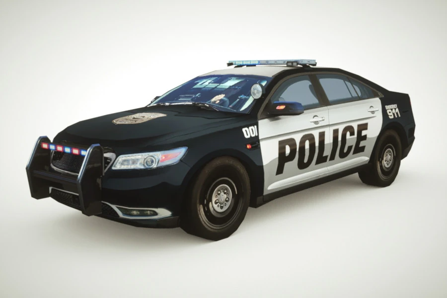 Polizia generica v3 Modello 3D .c4d .max .obj .3ds .fbx .stl .blend