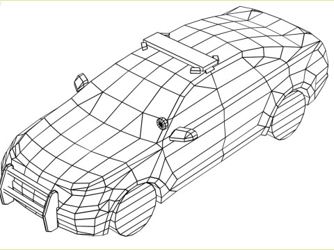 Generic Police v3 3D Модель
