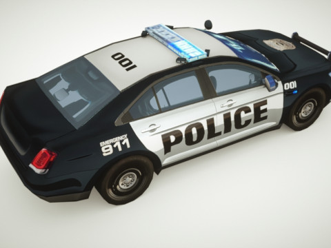 Generic Police v3 3D Модель