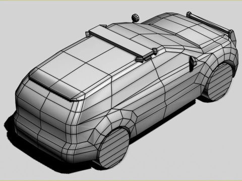 Generic Police v4 SUV 3D Model