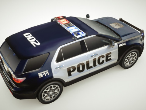 Generic Police v4 SUV Modelo 3D