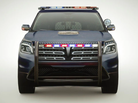 Generic Police v4 SUV 3D Model