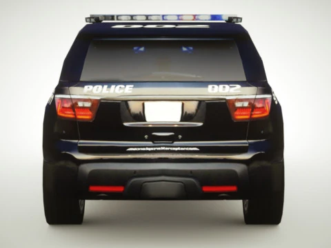 Generic Police v4 SUV 3D Model