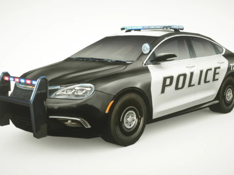 जेनेरिक पुलिस v5 सेडान 3D मॉडल