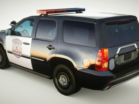 Generic Police SUV v6 3D Model