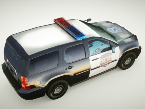 Generic Police SUV v6 3D Model