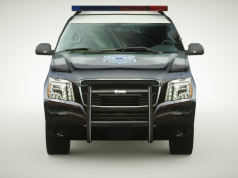 Generic Police SUV v6 3D Model
